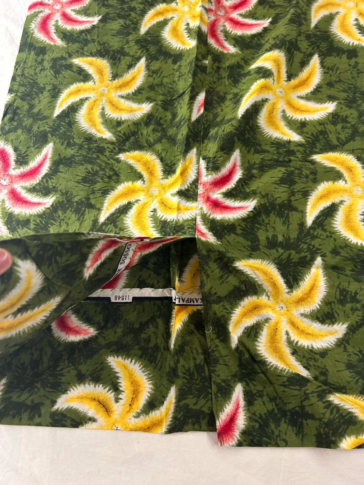 Vintage custom-fit dress with multicolored patterns – photo 5